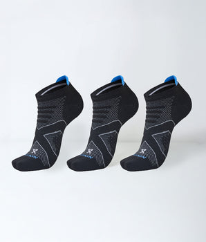 Pack x3 Medias Negras Fly NANOTEK 2.0 Low Cut